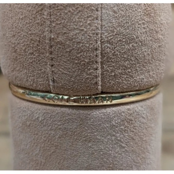 Cole Haan Laree Suede Sock Bootie Women's 9.5 in Mocha Mousse Block Heel Stretch - Picture 6 of 10